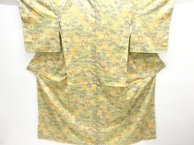 Japanese Kimono / Tsumugi Omeshi Silk
